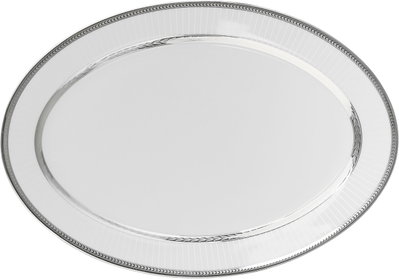 Ridge Porcelain Dinnerware Set, 122 Pieces - White Silver product image 3
