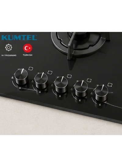 موقد غاز بلت ان كومتيل، 60 سم، 4 شعلة، C6-40BF - اسود product image 3