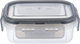 حافظة طعام بلاستيك بغطاء السيف غاليري، 270 مل، 13x9x5 سم، مستطيل - رمادي product image 2