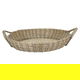 Al Saif Gallery wicker serving tofir, 47 x 47 x 8 cm, round - beige grey product image 3