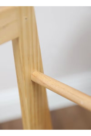 حامل سرير خشب الصنوبر فان مومنت، 73×41×49 سم، بقاعدة هزاز - خشبي product image 2