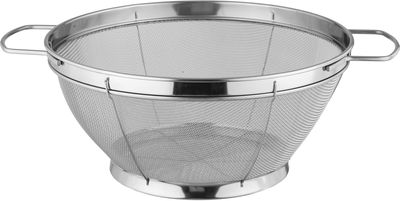 مصفاة ستانلس استيل السيف غاليري، 31 سم، دائري عميق، مسكتي يد - فضي product image 1