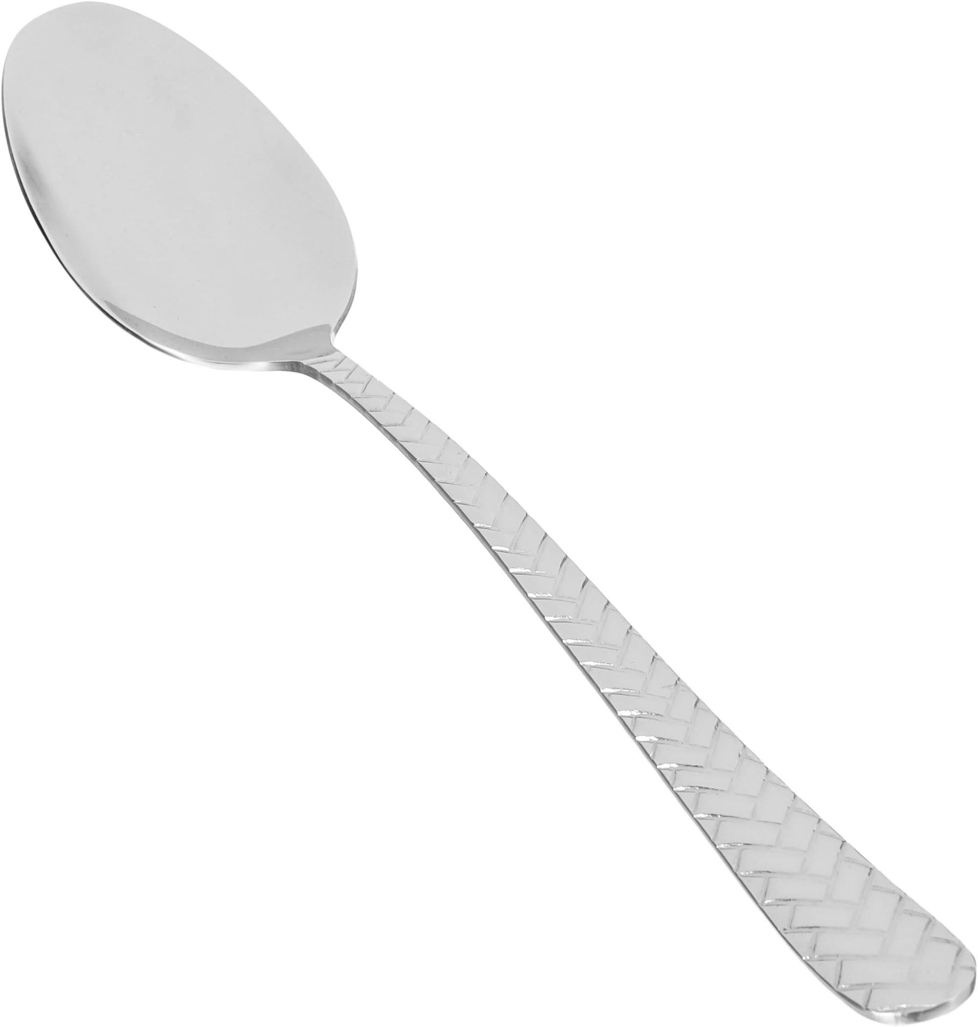 Al Saif Gallery steel spoon set, engraved, 24 pieces - silver product image 3