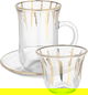 Royal Glass Shoala Coffee Cups and Tea Pills Set, 0.09 / 0.2 Liter, 24 Pieces - clear product image 1
