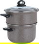 قدر طبخ جرانيت السيف غاليري، 28 سم، غطاء زجاج - رمادي product image 3