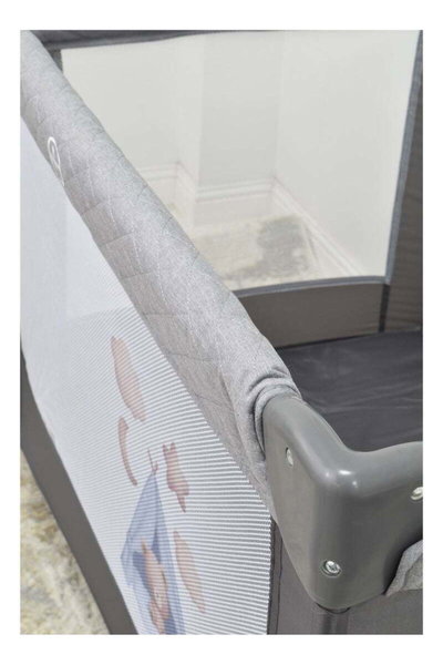 سرير اطفال فان مومنت، 102×72 سم، قابلة للطي - رمادي product image 5