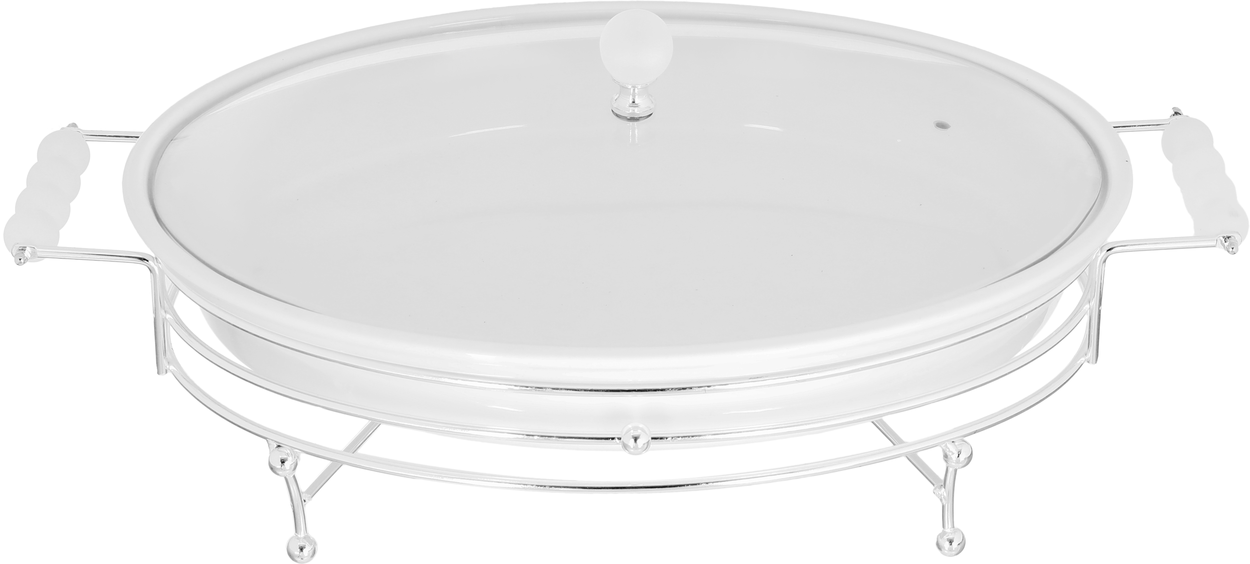 سخان طعام بورسلان وهج الماسة، 10×20×32 سم - ابيض فضي product image