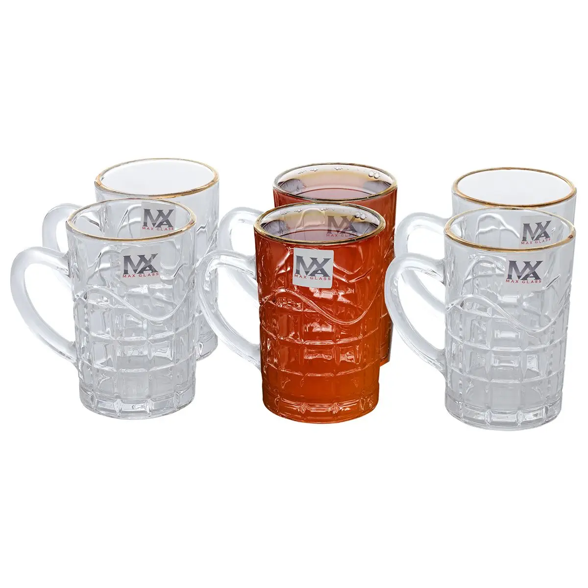 Al Saif Gallery Glass Tea Bialat Serving Set, 6 Pieces - Clear product image