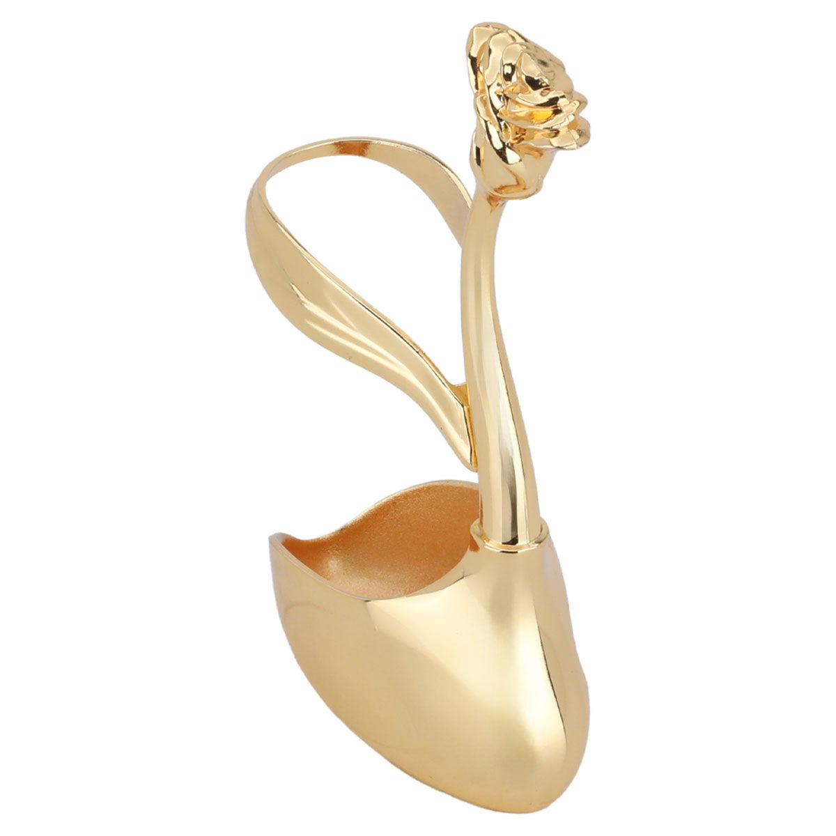 حامل ملاعق استيل السيف غاليري، 13.3 سم، شكل وردة - ذهبي product image 2
