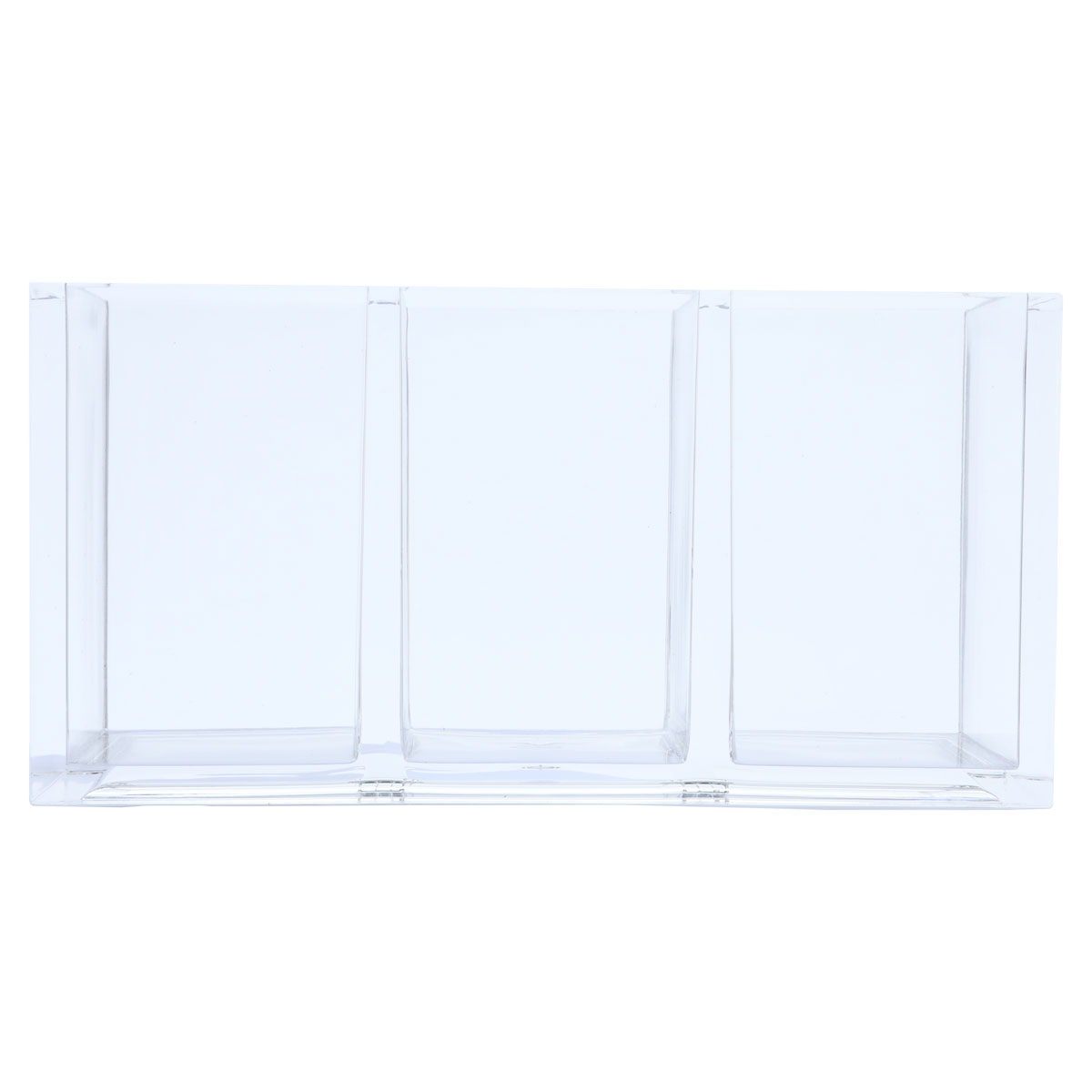Al Saif Gallery Acrylic Organizing Box With Lid, 20 X 7.5 X 10 Cm, 3 Boxes - Clear product image