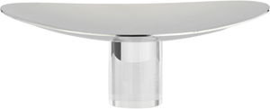 Al Saif Gallery Stainless Steel Serving Stand, 22x18x9 cm, Acrylic Base - Silver product image 2