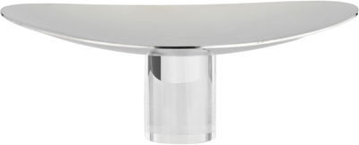 Al Saif Gallery Stainless Steel Serving Stand, 22x18x9 cm, Acrylic Base - Silver product image 2