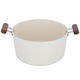 Tornado Ceramic Pot, 28 cm, Wooden Handle - Beige product image 2