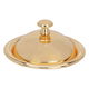 Al Saif Gallery steel date, 11 cm, round,cover, engraved - gold product image 1