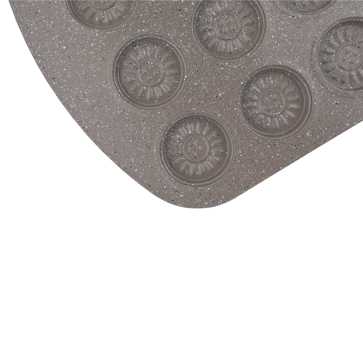 Al Saif Gallery Bake Chef Granite Cupcake Mold, 42 X 26 X 0.8 Cm - Light Brown product image 3