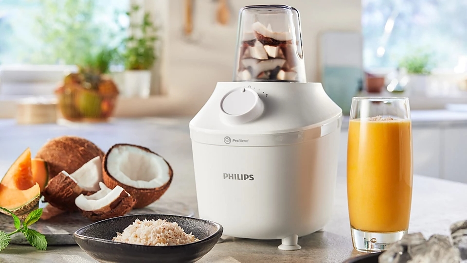 Philips Series 3000 Electric Blender, 450 Watt, 1.9 Liter, Single Speed, HR2041/50 - White product image 5