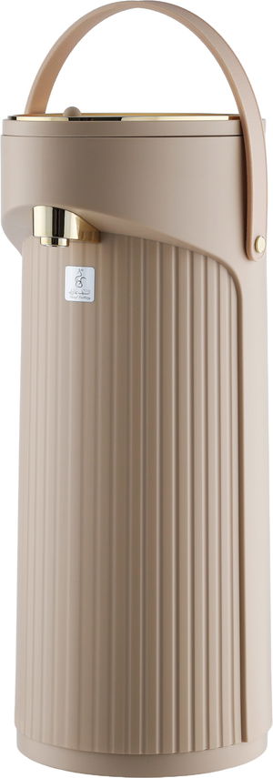 ترمس الجود جلوري، 2.2 لتر، حافظة داخلية زجاج - بيج ذهبي product image