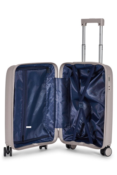 طقم شنط سفر بولي بروبيلين ليمرا، 3 مقاسات، 4 عجلات، بزاوية 360 درجة، LMA-PP511 - بيج product image 6