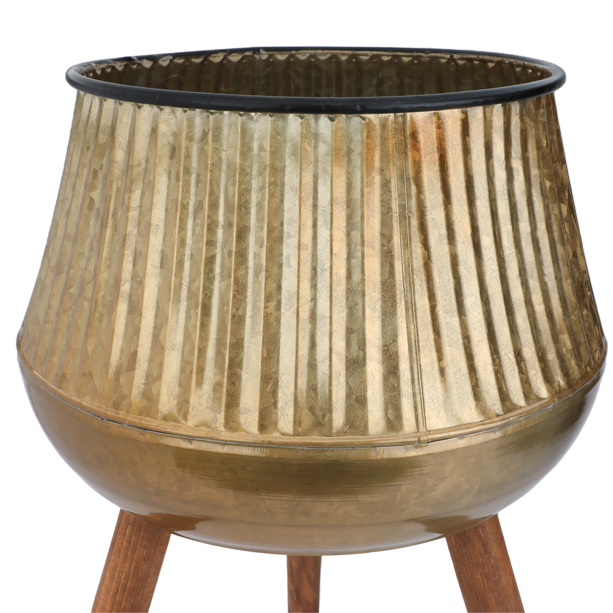 حامل ورد نحاس رواد العائلة، 37×37×65.2 سم - ذهبي product image 3