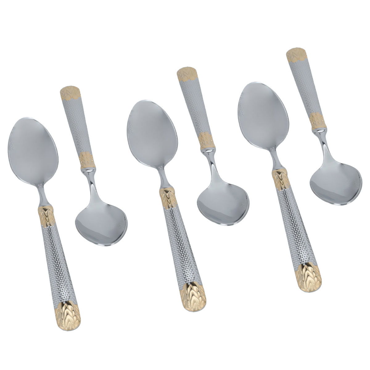 طقم ملاعق شاي استيل السيف غاليري، 6 قطعة - فضي product image 2