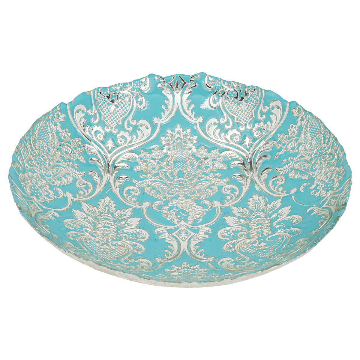 Al Saif Gallery Glass Serving Plate, 30X30X5 Cm - Turquoise product image 1