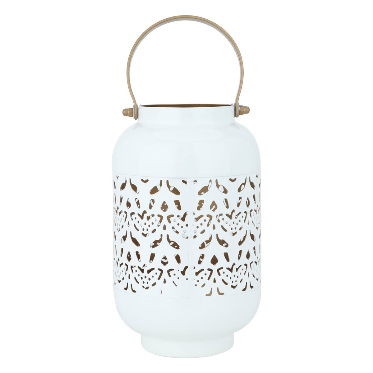 Al Saif Gallery steel candle holder, with gold-white handle product image