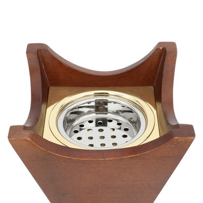مبخرة خشب السيف غاليري، 13.5x13.5x17.5 سم - ذهبي بني product image 3