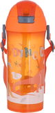 مطارة بلاستيك مع مصاص هيرفين، 610 مل - برتقالي product image 1