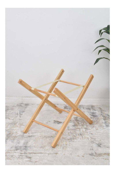 سرير موسى قابل للطي فان مومنت، 76×42×76 سم، حامل خشب - ابيض product image 2