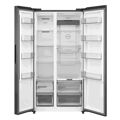Midea MDRS791MYU46D No-Frost Refrigerator, 569 Liters, 20.1 Cubic Feet, 2 Doors, Wi-Fi - Silver product image 3