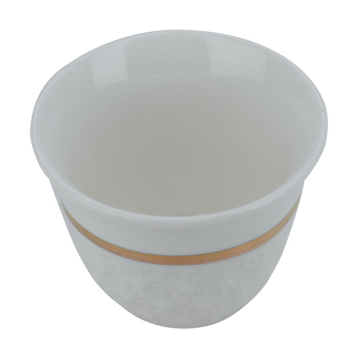 طقم فناجين قهوة عربي بورسلان السيف غاليري، 12 قطعة - ابيض product image 3