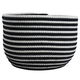 Al Saif Gallery Cotton Baskets Set, 25 x 30 x 35 cm, Striped Round, 3 Pieces - Black product image 4