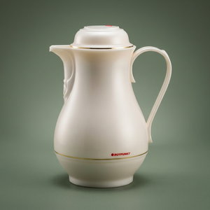 Rotpont 330 Thermos, 1 Liter, Glass Inner Container, Plastic Outer Body - Off White product image