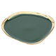 Al Saif Gallery porcelain dessert plate, 8 inches, flat - green product image 1