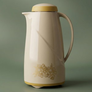 Helios thermos, 1 liter, thermal glass inner container, plastic outer shell - beige product image