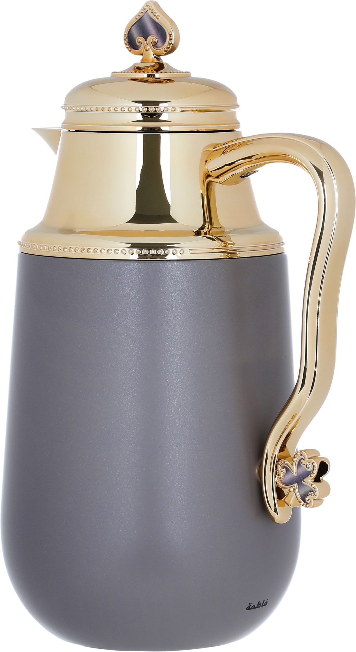 Al Saif Gallery Fatima thermos set, 1/0.7 liter, two pieces, thermal glass inner shell, steel outer shell - Cappuccino product image 8