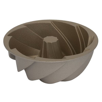 Rocky Aluminum Cake Mold, 10x10x4 cm, Rose - Dark Gold product image 2