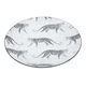 طقم سفرة بورسلان السيف غاليري، دائري، نقش فهد أسود، 24 قطعة - أبيض product image 3