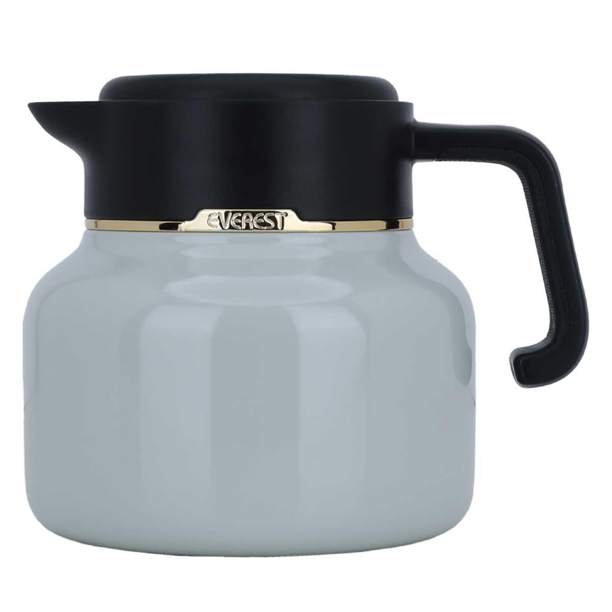 Al Saif Gallery Sarah h thermos, 1 liter, digital screen, steel inner case, steel outer case - black white product image