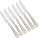 طقم سكين أستيل السيف غاليري، نقش مثلث، 6 قطع - فضي product image 1