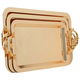 Al Saif Gallery steel topper set, 3 pieces, rectangular - gold product image 2