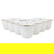 طقم فناجين قهوة عربي بورسلان السيف غاليري، خط ذهبي، 12 قطعة - أبيض product image 1