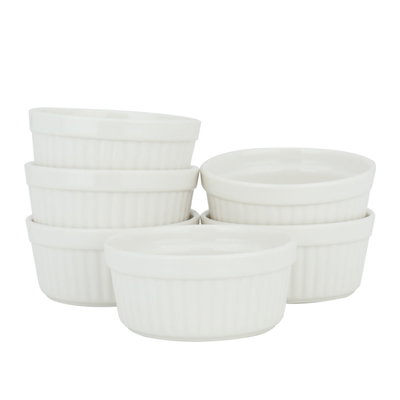 طقم زبدية بورسلان السيف غاليري، 6 قطع - أبيض product image 2