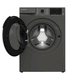 Ariston ARWF10142DMSA washing machine, 10 kg, 15 programs, inverter, 1400 RPM, front loading - Black product image 4