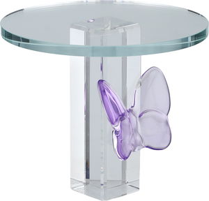 ستاند تقديم حلا زجاج السيف غاليري، 15×15×13 سم، دائري - شفاف موف product image 2
