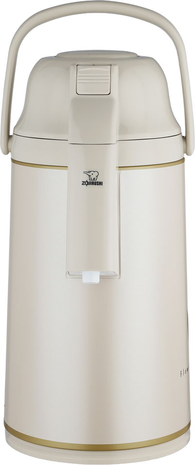 Zogershi Abu Feel Japanese Thermos, 3 Liters, Glass Inner Container, Stainless Steel Outer Body, Push Button, Safety Lock, 360 Degrees - Beige product image 3