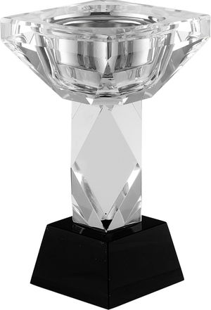 مبخرة زجاج السيف غاليري، 9x9x16 سم - شفاف اسود product image 2