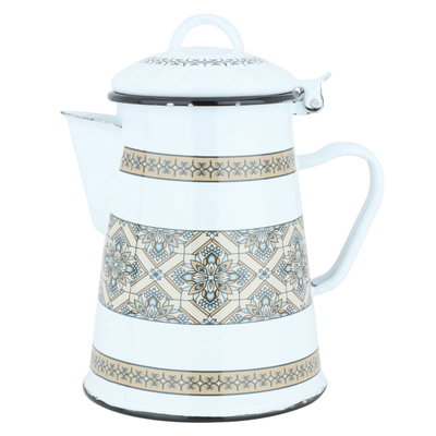 بكرج غضار السيف غاليري، 1.2 لتر، تراثي، مشجر بيج - أبيض product image 1