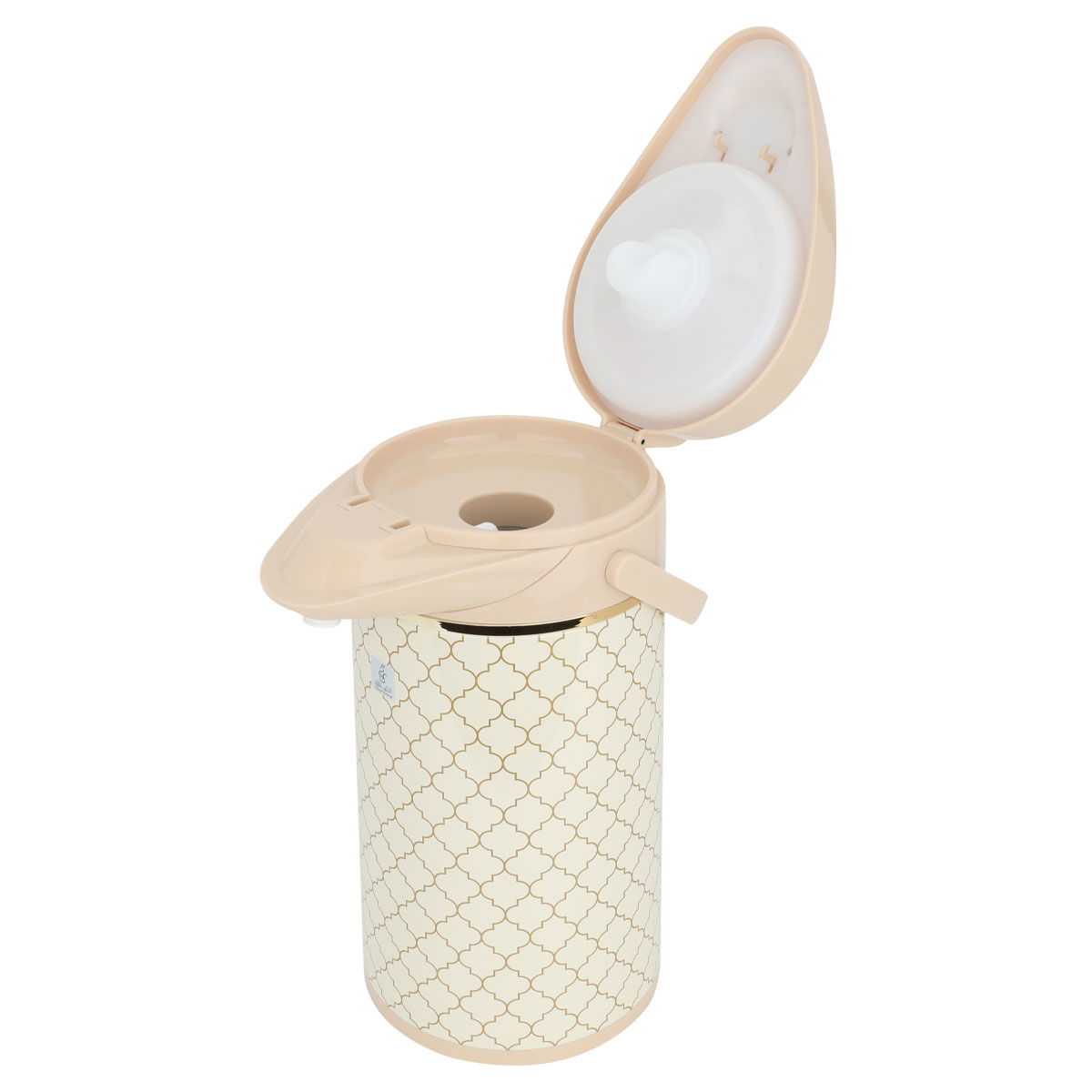Timeless Jaguar thermos, 3 litres, compressor, thermal glass inner container, steel outer shell - beige product image 3