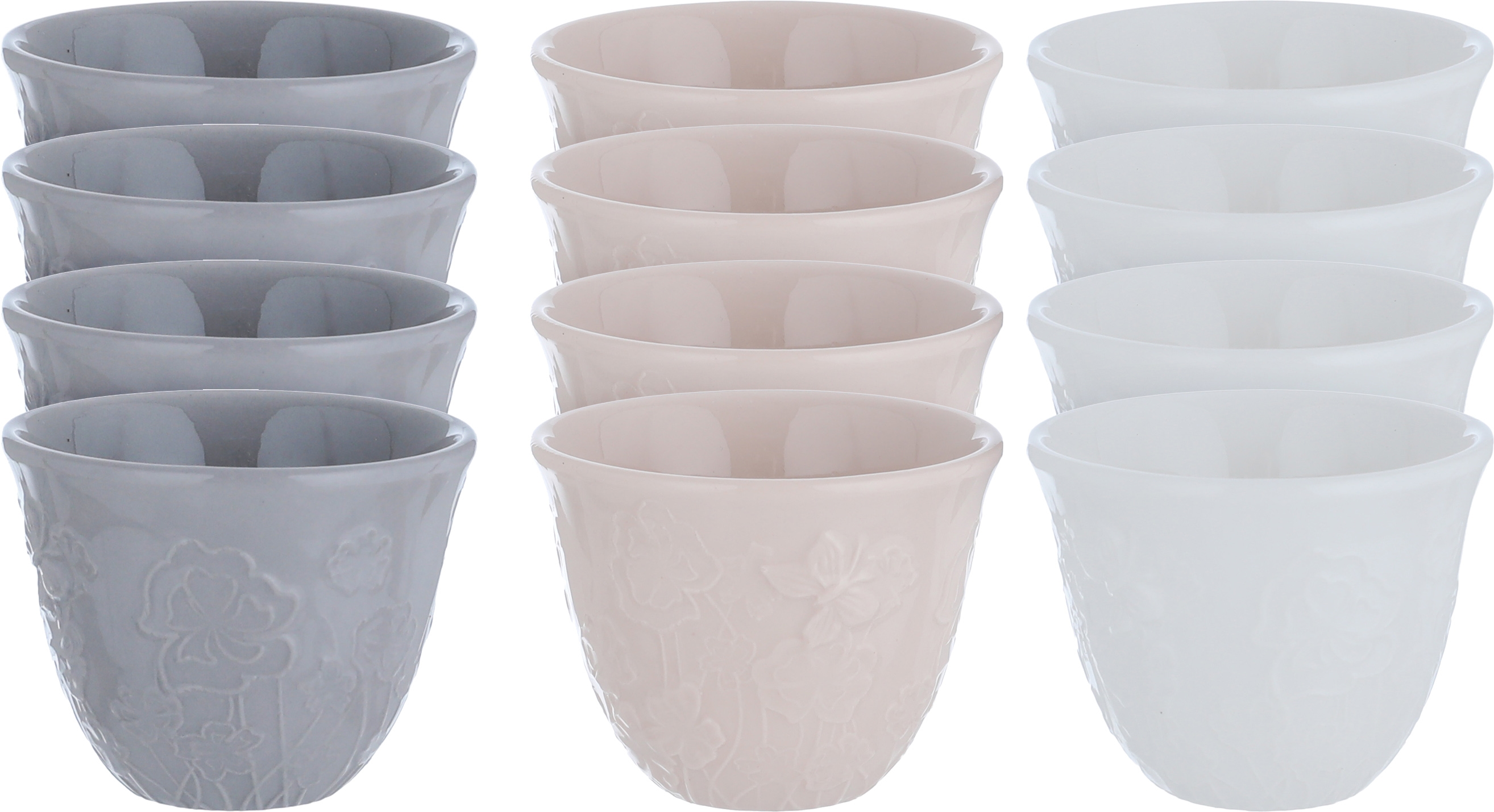 Al Saif Gallery Porcelain Arabic Coffee Cup Set, 0.06 L, 12 Pieces - Multicolor product image 1